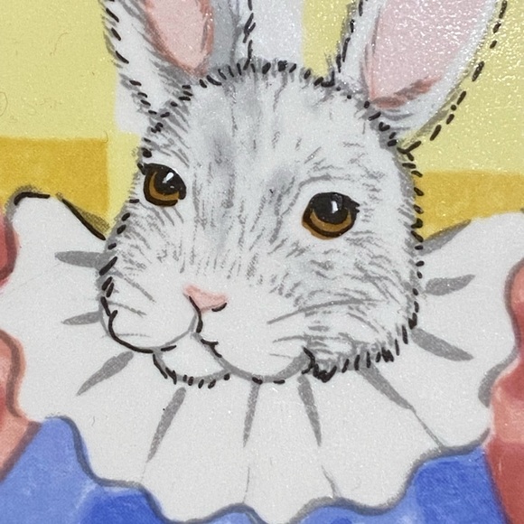 Peas and Thank You 7-1/2” Plate by Kelly Barnes Rightsell PRISTINE! - Picture 4 of 5